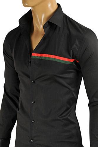 mens gucci button up|gucci button up shirt men.